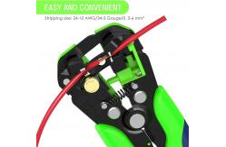 China Electrical Wire Stripper And Crimper , Durable Adjustable Wire Stripping Tool supplier