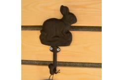 China Antique Cute Rabbit Cast Iron Hat Hooks Cast Iron Crafts supplier