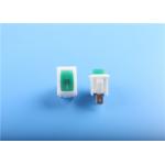 Green 4Pin 6Pin Dpst Momentary Rocker Switch , Single Rocker Switch Flame Retardant for sale