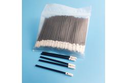 China 3 Inch White Foam Lint Free Swab With Small Round Head supplier