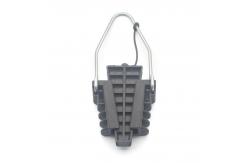 China Black 2 Wires Insulating Dead End Clamp Wedeg Shaped supplier
