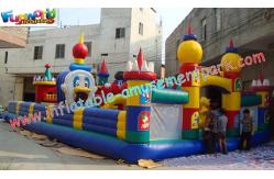 China OEM Safety Inflatable Amusement Park Play Structures 14L x 7W x 5H Meter supplier