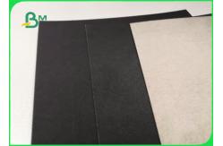 China 1mm 2mm Single Black Coated Cardboard Sheets For Gift Boxes Good Stiffness supplier