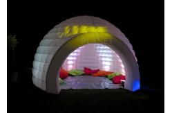 China Led Lighting Inflatable Igloo Tent , Oxford Cloth Inflatable Tents For Parties supplier