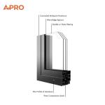 Security Aluminium Sliding Windows with Insect Screen ISO9001/ISO14001 Certified for sale