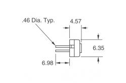 China 3329H-1-103LF Resistance 3329 - 1/4 Round Trimming Potentiometer supplier