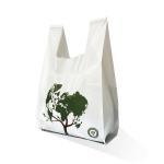 Small Biodegradable Compostable Shopping Bags PBAT Cornstarch For Food for sale