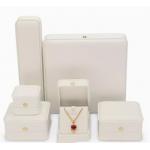 PMS Jewelry Packaging Box Velvet Leather Jewelry Boxes Biodegradable for sale