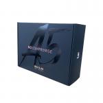 Women Jewelry Mailer Boxes Black Both Side With Spot UV Shiny Surface for sale