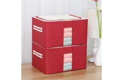 China Odorless Fabric Covered Storage Boxes , Dustproof Clothes Storage Bins ISO9001 supplier