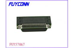 China 100 Pin Receptacle Centronics Connector PCB Mounting Righat Angle Header supplier