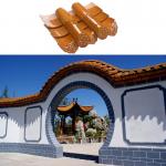 Gazebo Glazed Concrete Roof Tiles Chinese Temple Graphic Design Garden House for sale