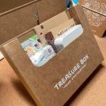 China Custom Kraft Paper Storage Box Desk Organizer For Stationery Journaling Supplies Small Items factory