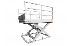 China 2500x2000mm Scissor Lift Loading Dock Table with Handrail and Loading Flap supplier