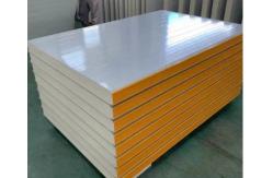 China Certified PU Polyurethane Insulated Roof And Wall Sandwich Panel For Cleanroom Peoject supplier
