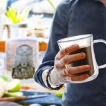 Heat Resistant Borosilicate Double Wall Glass Coffee Mugs