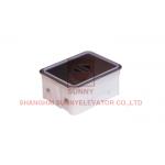 Square Stainless Steel elevator Push Button Switch DC 12-36V Plastic Frame