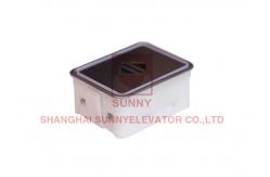 China Square Stainless Steel elevator Push Button Switch DC 12-36V Plastic Frame supplier