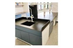 China Anti Alkali Chemistry Lab Benches , 2 Cabinets 75x90cm Lab Work Benches supplier