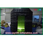 Inflatable Photo Studio 1 Door 2.5m Custom Black / White Inflatable Photo Booth With LED Light Oxford Cloth for sale