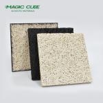 Interior Decorative Hexagon Wood Wool Fiber Acoustic Wall Panel for sale