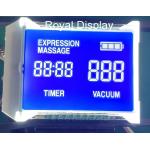 STN Blue Negative Monochrome Segment Graphic LCD Display with White Backlight
