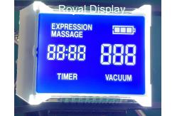 China STN Blue Negative Monochrome Segment Graphic LCD Display with White Backlight supplier
