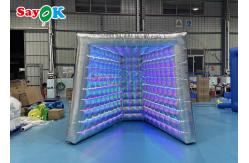 China Black Oxford Cloth Inflatable Photo Booth Enclosure Loudspeaker Shape supplier