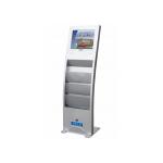 Advertising Display LCD Digital Signage with Brochure Holder FCC / CE / RoHS for sale
