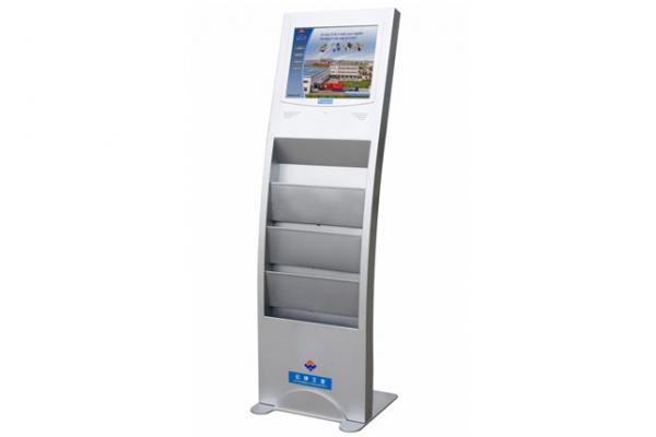 Advertising Display LCD Digital Signage with Brochure Holder FCC / CE / RoHS