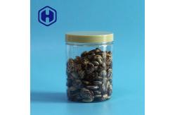 China Transparent 500ml Plastic Packaging Jar Screw Lid Custom Logo supplier