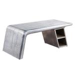 Aluminum Airplane Wing Coffee Table With 2 Drawers for sale