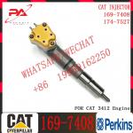 Common rail diesel fuel injector 169-7408 20R-4148 174-7527 20R-0760 173-9272 232-1173 For Caterpillar 3412 Engine for sale