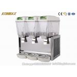 PC Cold Drink Juice Dispenser Machine 3 X 18L R304 Stainless Steel for sale