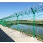 Steel Green Airport Security Fencing Welded Mesh for sale