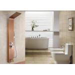 Rose Gold Luxury Shower Panel , Easy Install Shower Panel Polished Surface Treatment for sale