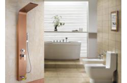 China Rose Gold Luxury Shower Panel , Easy Install Shower Panel Polished Surface Treatment supplier
