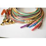 Gold Plated EEG Cable Eeg Cup Electrode Colorful DIN1.5 Socket for sale