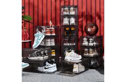 China DustProof Transparent Plastic Shoe Box Superposition Display Moisture Proof supplier