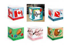 China Promotional Personalized Memo Pads Lateral Printing With Wooden Pallet supplier