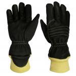 Water Repellent Firefighter Work Gloves Wristelet With Knuckle Pad for sale
