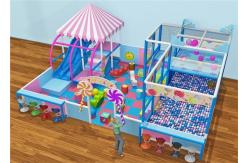 China Kids Indoor Soft Blow Up Playground With Candy Theme 3 Years Warranty supplier