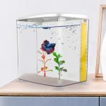 Small Desktop Aquarium Fish Tank With LED Light And Filter Pump for sale