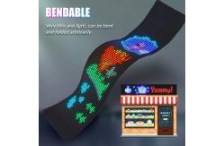 China Bluetooth App Controlled LED Display for Clothes and Backpack in Flexible Design supplier