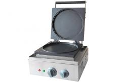 China Single Round Cake Donut Maker, Electric Crepe Waffle Making Machine Snack Bar Equipment supplier
