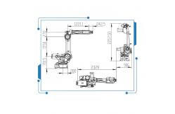China Industrial Heavy Duty Handling Robot 6 Axis Robot China GBS165-K3200 With Gripper supplier