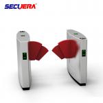Access control system fingerprint turnstile gate qr code reader flap turnstile barrier gate