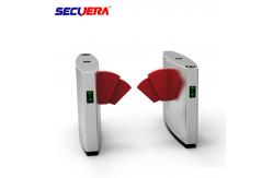 China Access control system fingerprint turnstile gate qr code reader flap turnstile barrier gate supplier