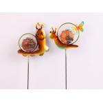 Low Light Intensity Solar Garden Ornament With LED Cartoon Animal Modeling Snails, Etc. for sale