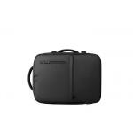 Smart USB Laptop Backpack Custom Logo 20L-39L Black / Grey For Men